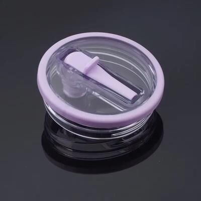 Inspired Finds Clear Spill Proof 40 Oz Tumbler Lid Replacement Cover For Travel Cups lavender