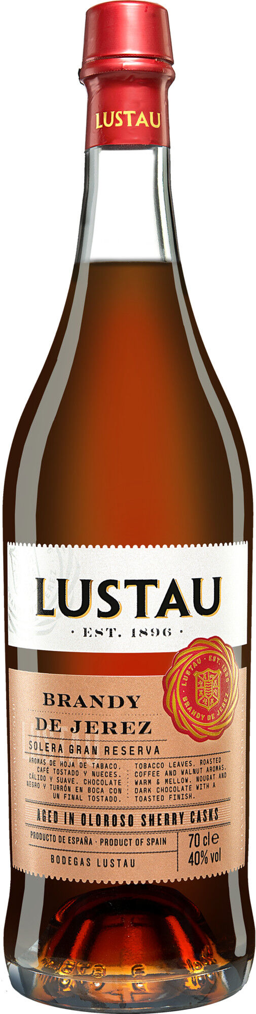 Brandy Lustau Solera Gran Reserva - 0,7 L. 40% Vol. Brandy aus Spanien