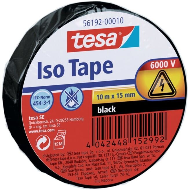 tesa Ruban isolant L10m, l15mm blanc (56192-00011-22)