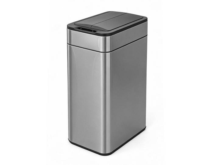 Svita Sensormülleimer Se60L Silber, Silberfarben, Metall, Rechteckig, 28x67x41 cm, Haushalt & Reinigung, Reinigung, Mülleimer & Abfallsammler