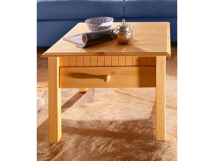 Couchtisch GOODPRODUCT Lisa , beige (natur gebeizt, gewachst), B:60cm H:42cm T:60cm, Tische, Couchtisch, Home affaire, Breite 60 cm, 1 Schubkasten