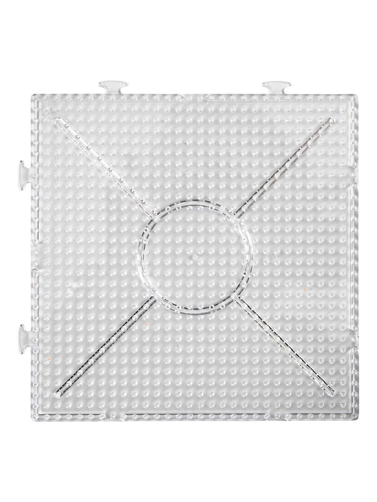 Creativ Company - Iron-on bead board Clear Square 15x15cm 2 pcs.