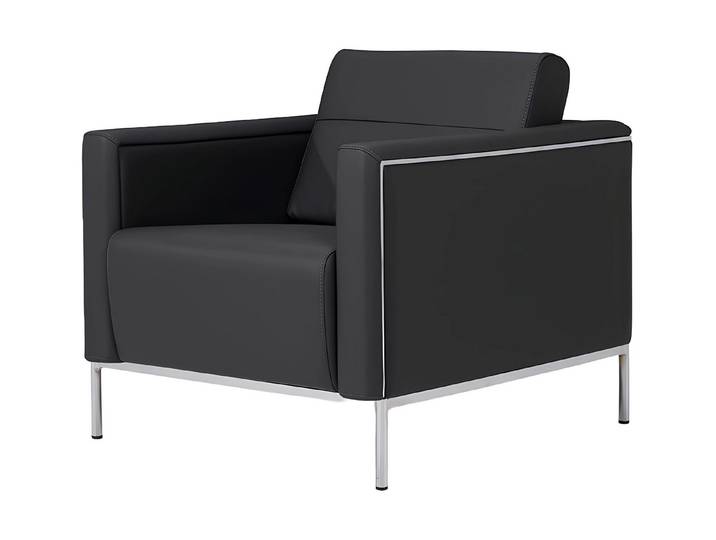 Xlmoebel Loungesessel Eleganter Ledersessel im modernen Design für stilvolle Büros (Sessel), Hergestellt in Europa