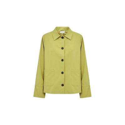 Outdoorjacke WASABI CONCEPT "Wasabi Concept Jacket WA-SALLY 1", Damen, Gr. 58, grün (7240 split pea), Obermaterial: 63% Polyester, 33% Viskose, 4% Elasthan, Jacken Outdoorjacke