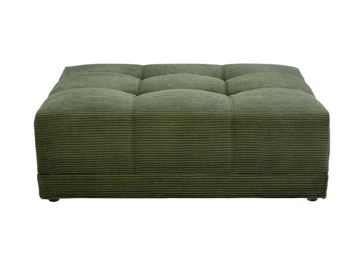 Hocker Sitzhocker 126 x 125 cm Cord grün - JANNI