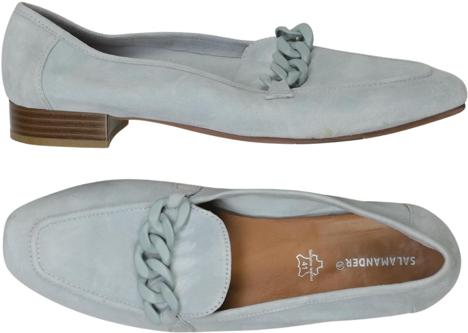Salamander Damen Halbschuh, Hellblau, Gr. EU 41, Leder - Second Hand