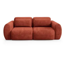 SOFA Camilla 3 Sitzplätze Terracotta