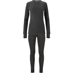 Whistler Cerro Merinowolle Baselayer langarm Skiunterwäsche-Set Damen 1001 - black 38