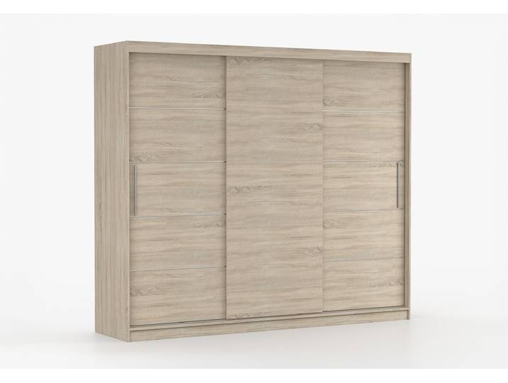Schwebetürenschrank ALBA II 250 cm Sonoma Eiche Sonoma Eiche Ohne LED-Beleuchtung