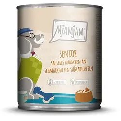 MjAMjAM 6 x 800g Senior Huhn+Süßkartoffel Dog