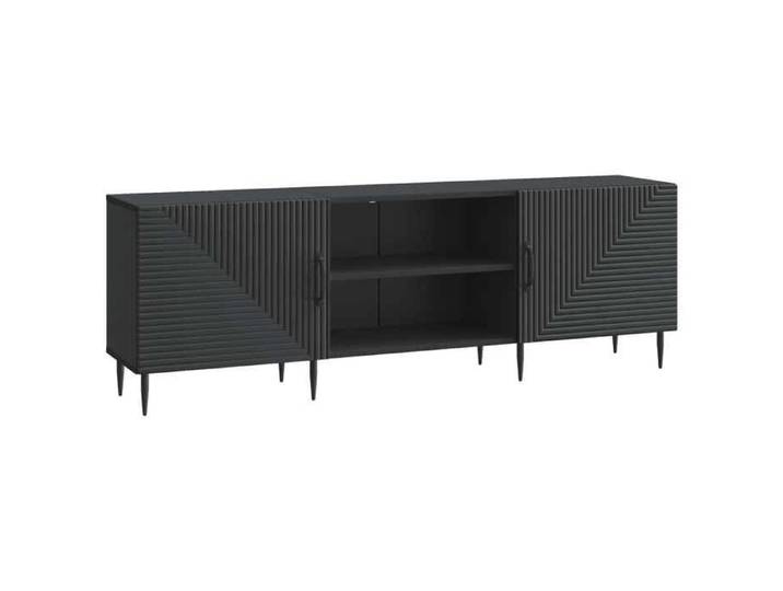 Meuble - Armoire TV - Noir - Meuble TV 150x31x50 cm Noir Bois d'ingénierie_27323