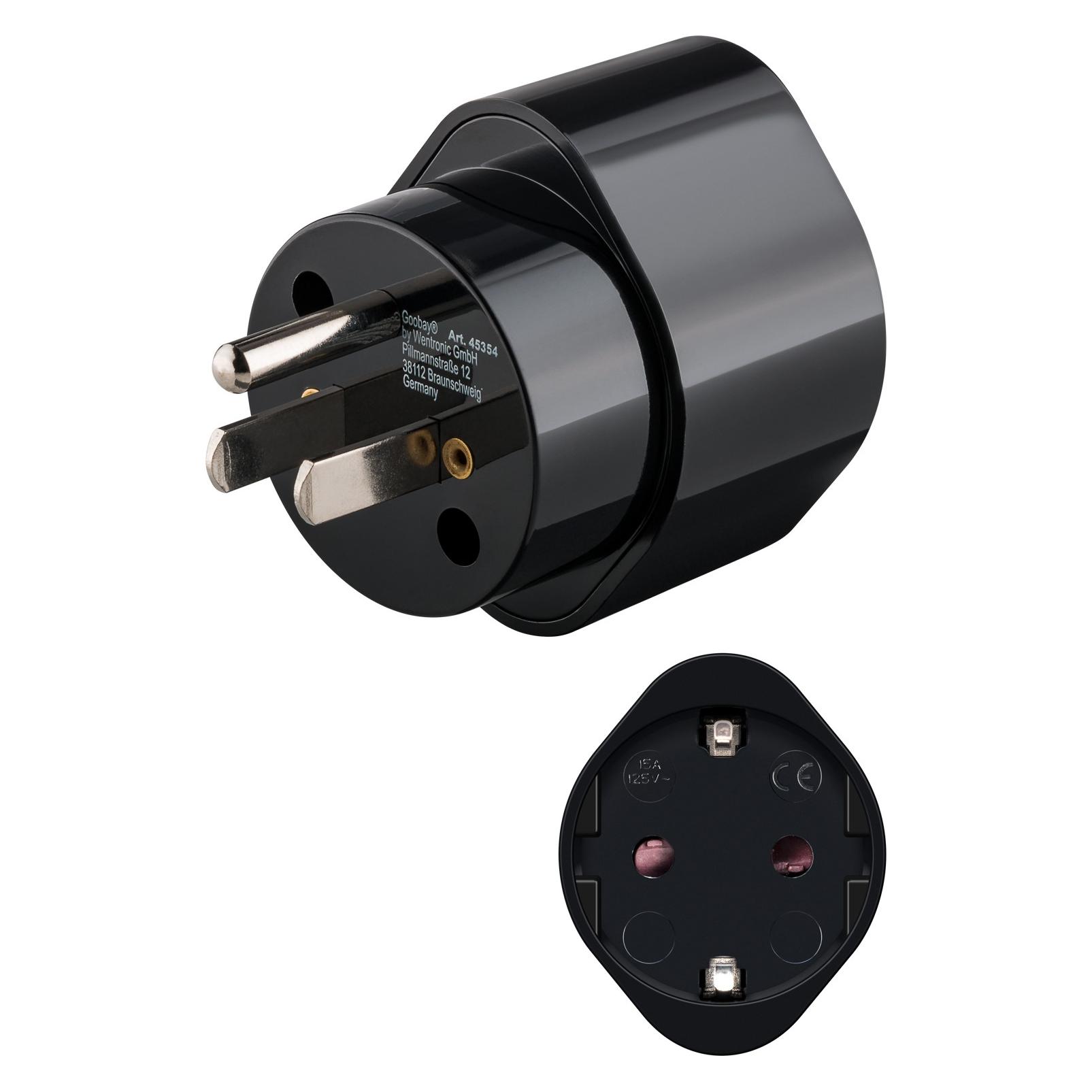 Goobay Netzadapter, Schwarz (45354)
