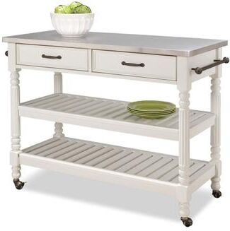 The Savannah Kitchen Cart by Homestyles in White