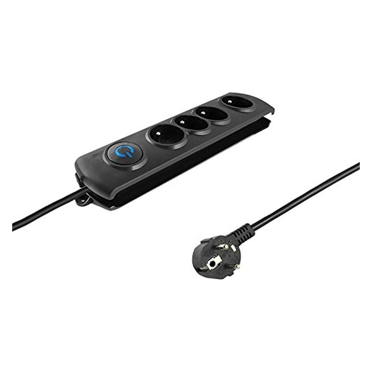Qoltec 50104 Spannungsschutz 4 AC-Ausgänge (4x, CEE 7/4, 1.50 m) (50104)