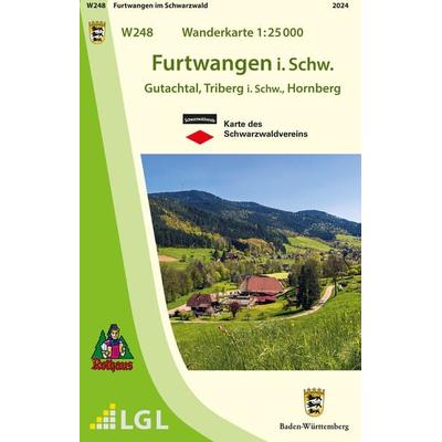 W248 Wanderkarte 1:25 000 Furtwangen i. Schw., Sonstige von , Landesamt für Geoinformation und Landentwicklung Baden-Württemberg (LGL),
