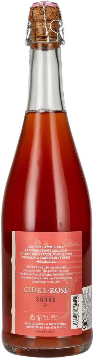 Sorre Cidre-Rosé 3% Vol. 0,75l