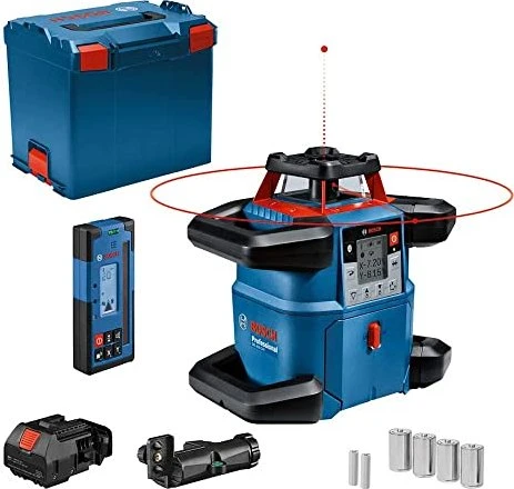 BOSCH Professional Akku-Rotationslaser GRL 600 CHV, Empfänger LR 60, L-BOXX 374 0.601.061.F01 (4× D)