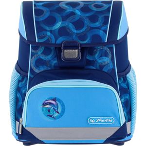 Herlitz Schulranzen Loop Dolphin Ride, 1. - 4. Klasse, blau, für Jungen