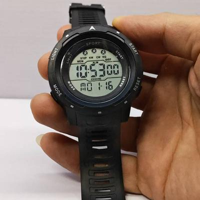 Friendly Fresh Finds Sports Digital Watch For Men & Kids Luminous Multifunction Chronograph Sweatproof Wristwatch black
