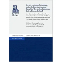 Le sel antique, Fachbücher von Marie-Laure Freyburger-Galland, Henriette Harich-Schwarzbauer
