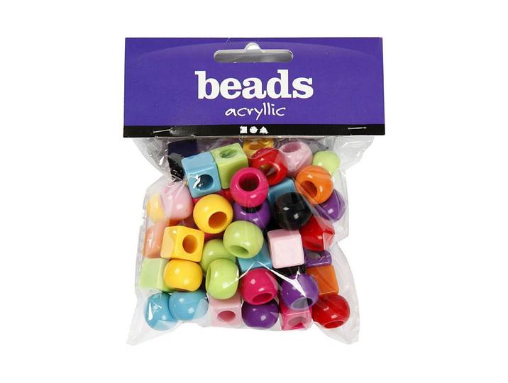 Creative Company Kunststoffperlen Multi Mix 11 mm 7 Stück