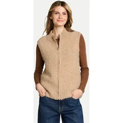 Bouclé Pullunder mit Reißverschluss Blau XL
