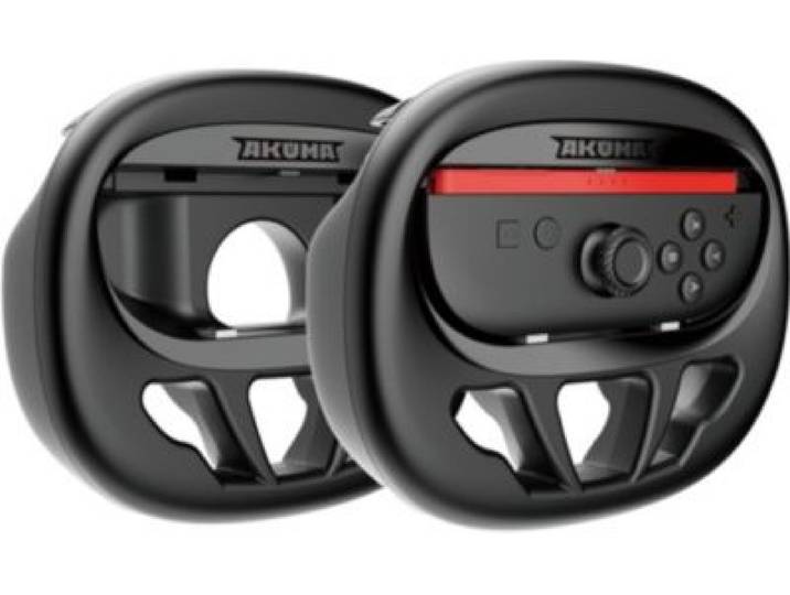 Akuma - Accessoire Manette 2 Volants Racing Switch2 Noir