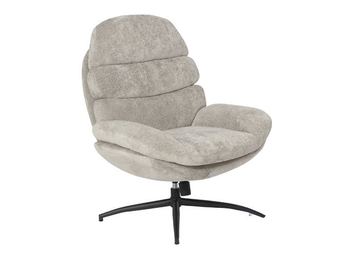 Fauteuil à bascule pivotant Alienor Noir/gris - Basika