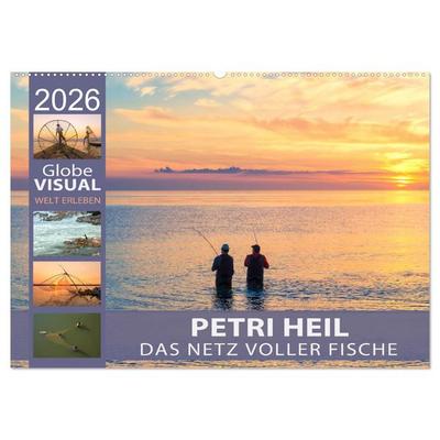 PETRI HEIL - Das Netz voller Fische (Wandkalender 2026 DIN A2 quer), CALVENDO Monatskalender