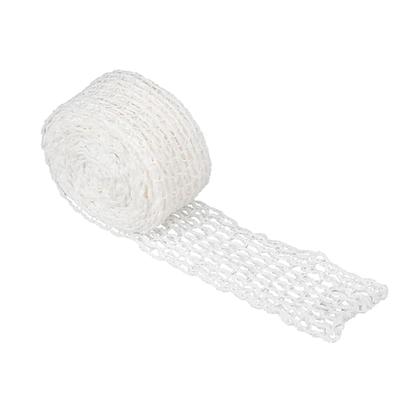 Schinkennetz weiß 3 Meter Rollen Bratennetz Baumwollfaden Fleischnetz elastisches Rouladennetz Kochzubehör Fleischnetz Rolle zum Aufbewahren hängend Backen Kochen Schinken Fleisch Wurst