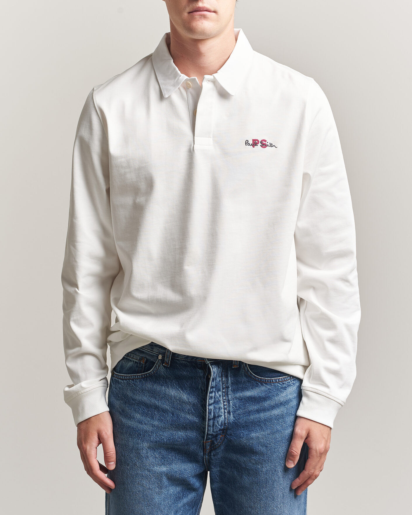 PS Paul Smith Organic Cotton Rugger Off White men XL Hvid