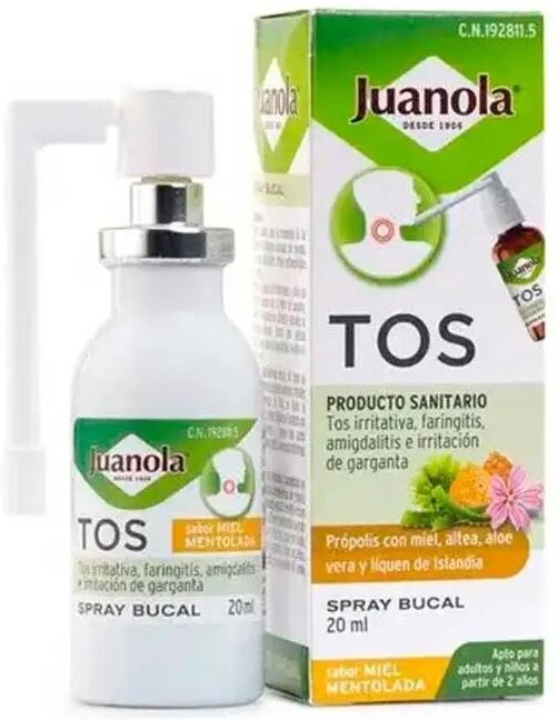 JUANOLA Tos Spray Bucal Sabor Miel Mentolada