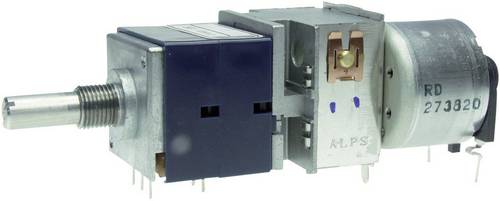 ALPS 194449 RK27112MC 10KAX2 Motor-Potentiometer staubdicht Stereo 0.05W 10kΩ 1St.