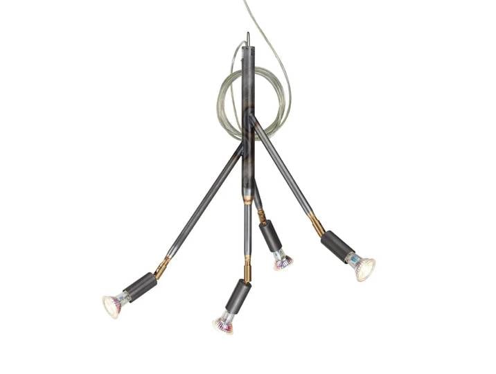 Örsjö Belysning Lampe à suspension Kvist petit acier brut
