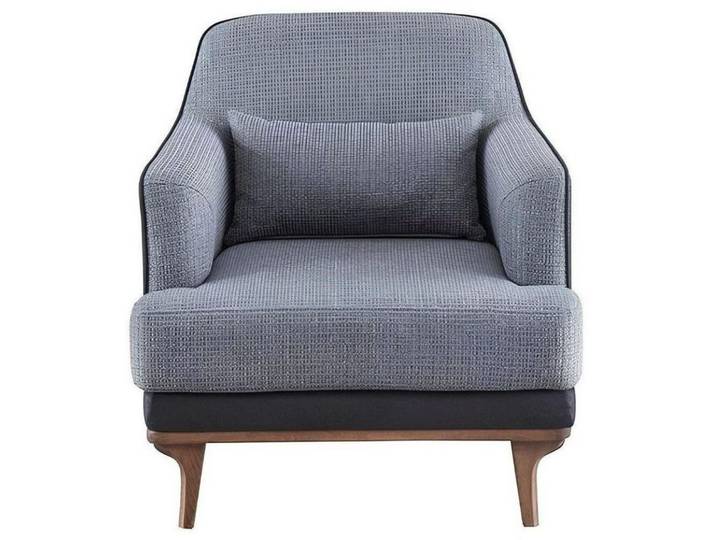 Xlmoebel Loungesessel Moderner grauer Sessel mit bequemer Polsterung für Wohnzimmer (Sessel), Hergestellt in Europa