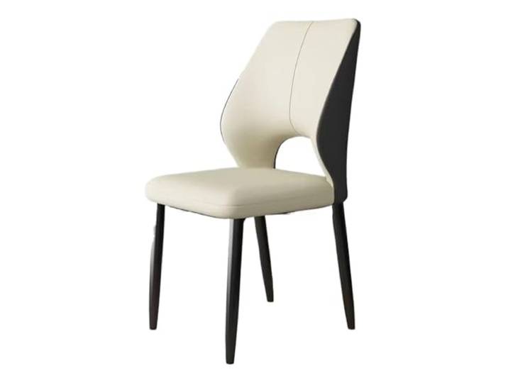 OUTIFUOTPP Moderne Hause Rückenlehne Stuhl Freizeit Einfache Hocker Nordic Licht Luxus Esszimmer Restaurant Hotel(Off White)
