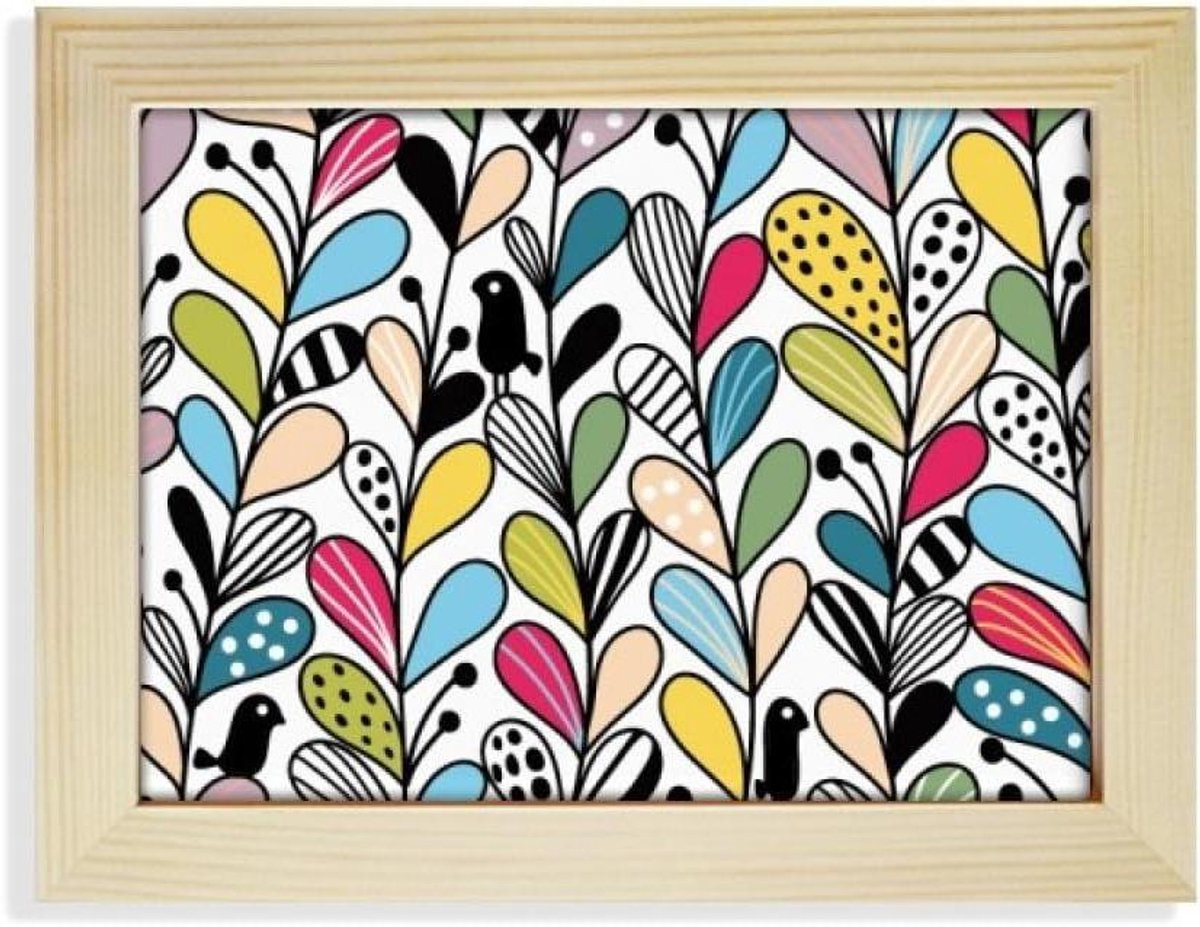 Traditionele houten fotolijst multicolor - 6x8 inch