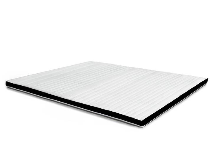 Topper II Viscoschaum, 8 cm, 7-Zonen, mit schwarzem Mesh, 200