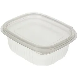 MONOUSO - Verpackungsbecher mit Klappdeckel 375ml (50 Stück)