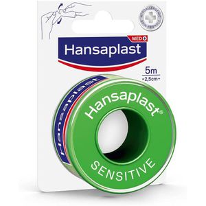 Hansaplast Fixierpflaster Sensitive, Rolle, hypoallergen, 5m x 2,5cm