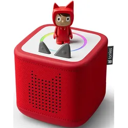 tonies toniebox 2 Starter-Set Rot – ohne Internet, USB-C