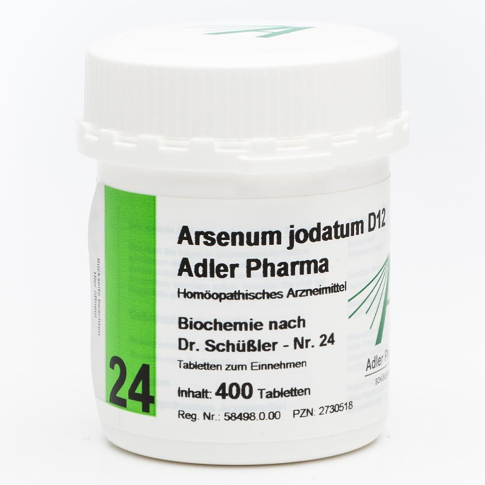 Adler Pharma Produktion und Vertrieb GmbH Biochemie Adler 24 Arsenum jodat.D12 Ad.p. Tabletten 02730518