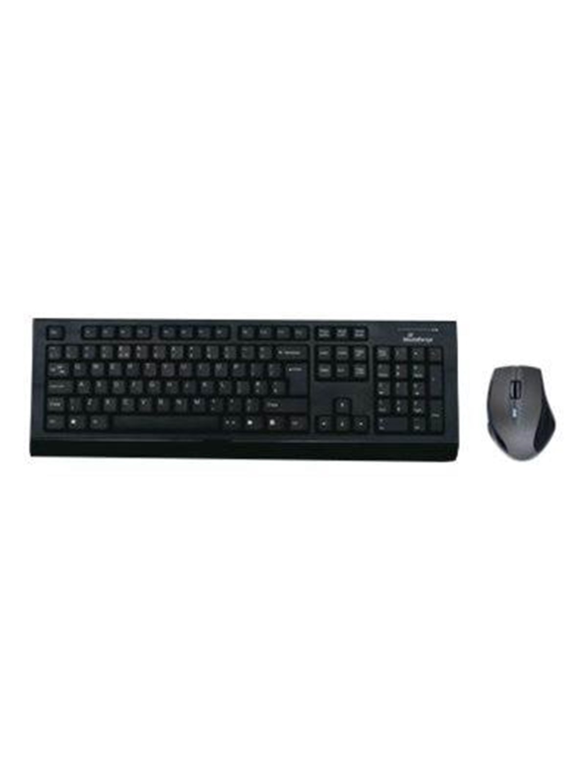 MediaRange MROS104 - keyboard and mouse set - QWERTY - UK - grey black Input Device - Tastatur & Maus Set - Englisch (UK) - Grau