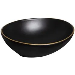 KR-707 schwarz-goldener Keramik-Design-Waschtisch
