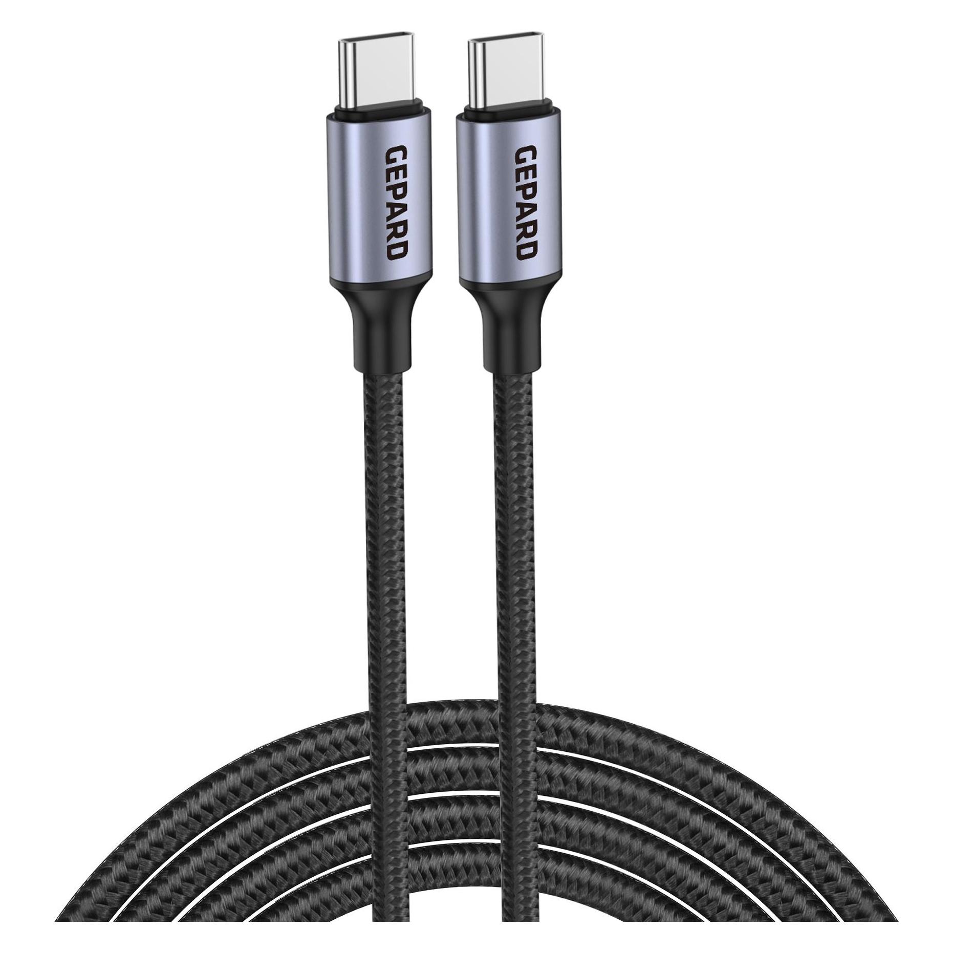 Gepard USB-C - USB-C Kabel 60W Metallkopf 2m (2 m, 60 W) (45450356)