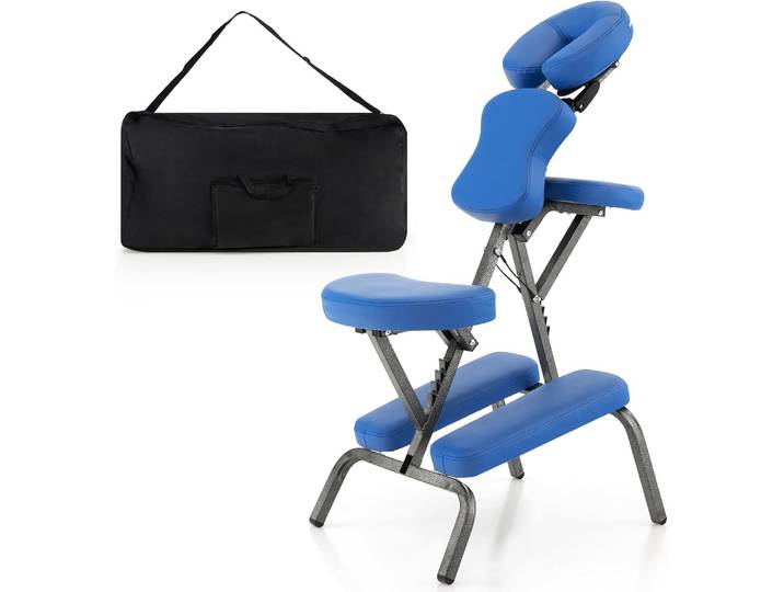 Fauteuil de massage pliant, chaise de tatouage réglable en hauteur, chaise de thérapie portable, chaise de massage pliante avec sac de transport
