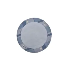 THEKO Wollteppich  Royal Ganges , blau , Wolle , Maße (cm): B: 150 H: 1,3