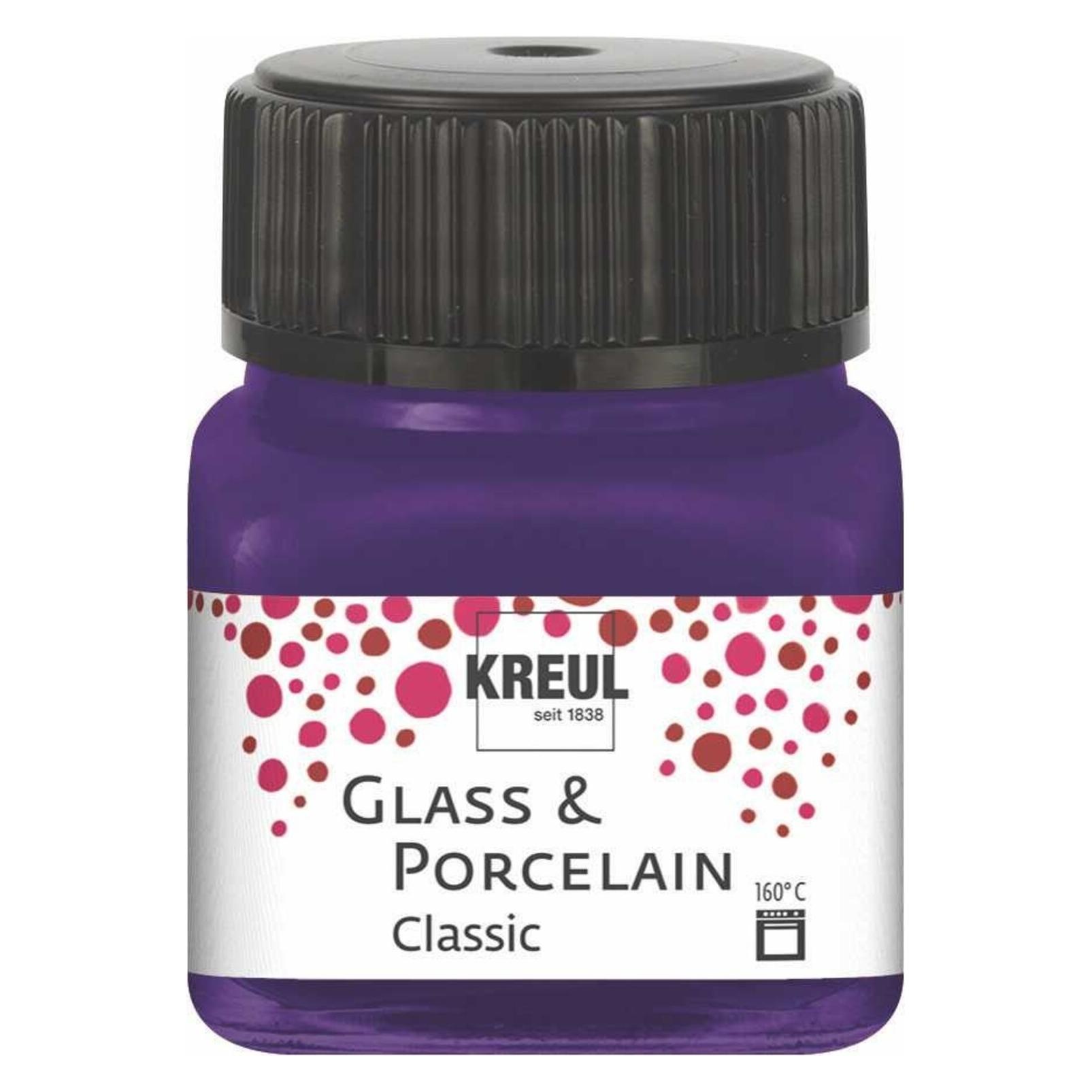 Kreul Glass & Porcelain Classic, Porzellan- und Glasfarbe (20 ml) (4000798162122)