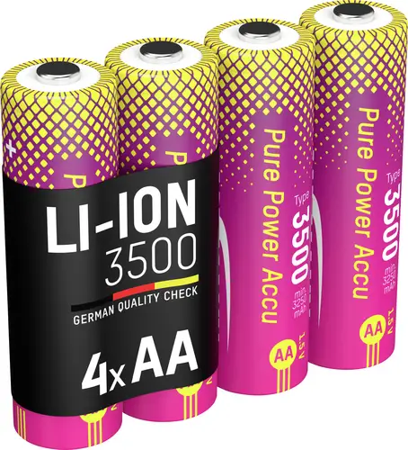 Ansmann Li-Ion Akku Mignon AA Typ 3500 (min. 3200 mAh) Akku-Set Li-Ion 3250 mAh 1.5V 1St.