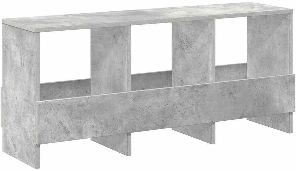 17 Stories Wood Free Standing Magazine Rack Grey 45cm H X 102cm W X 30cm D